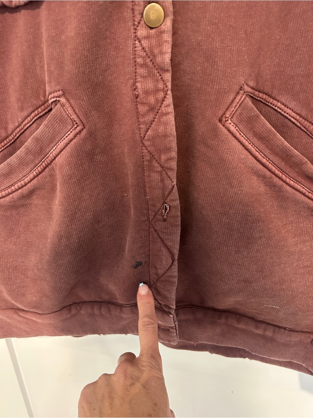 Free People Dawson Chore Jacket in Washed Chocolate Brown Size Medium - Picture 7 of 13